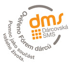 dárcovská SMS logo